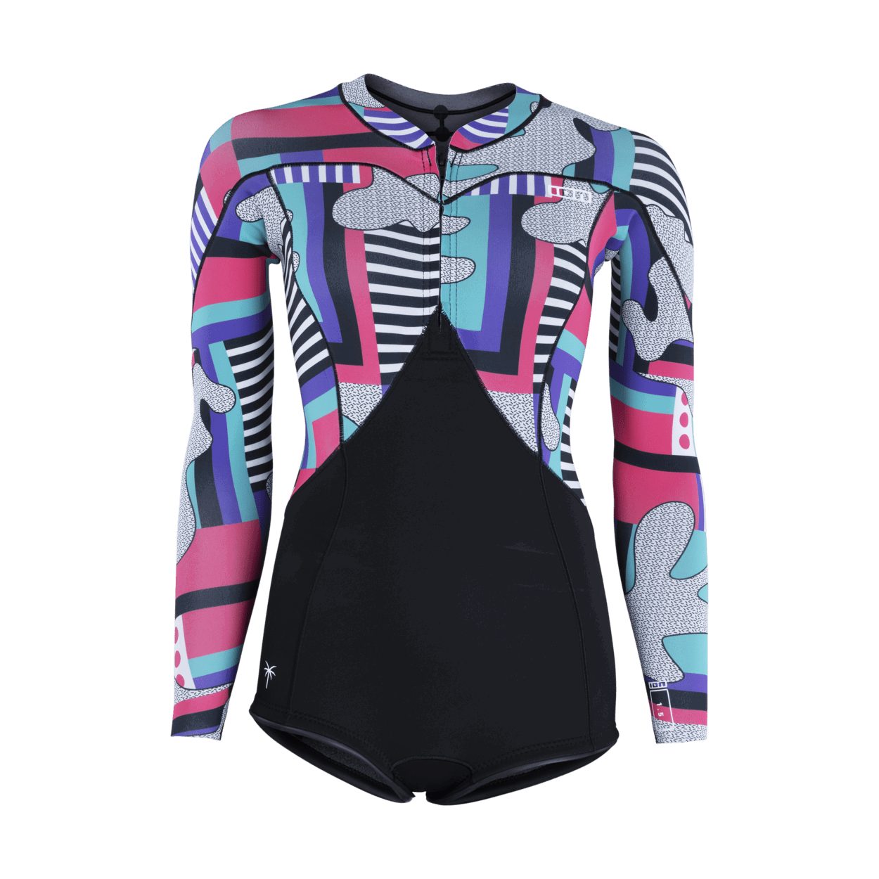 ION Women Wetsuit Amaze Hot Shorty 1.5 Longsleeve Front Zip 2024