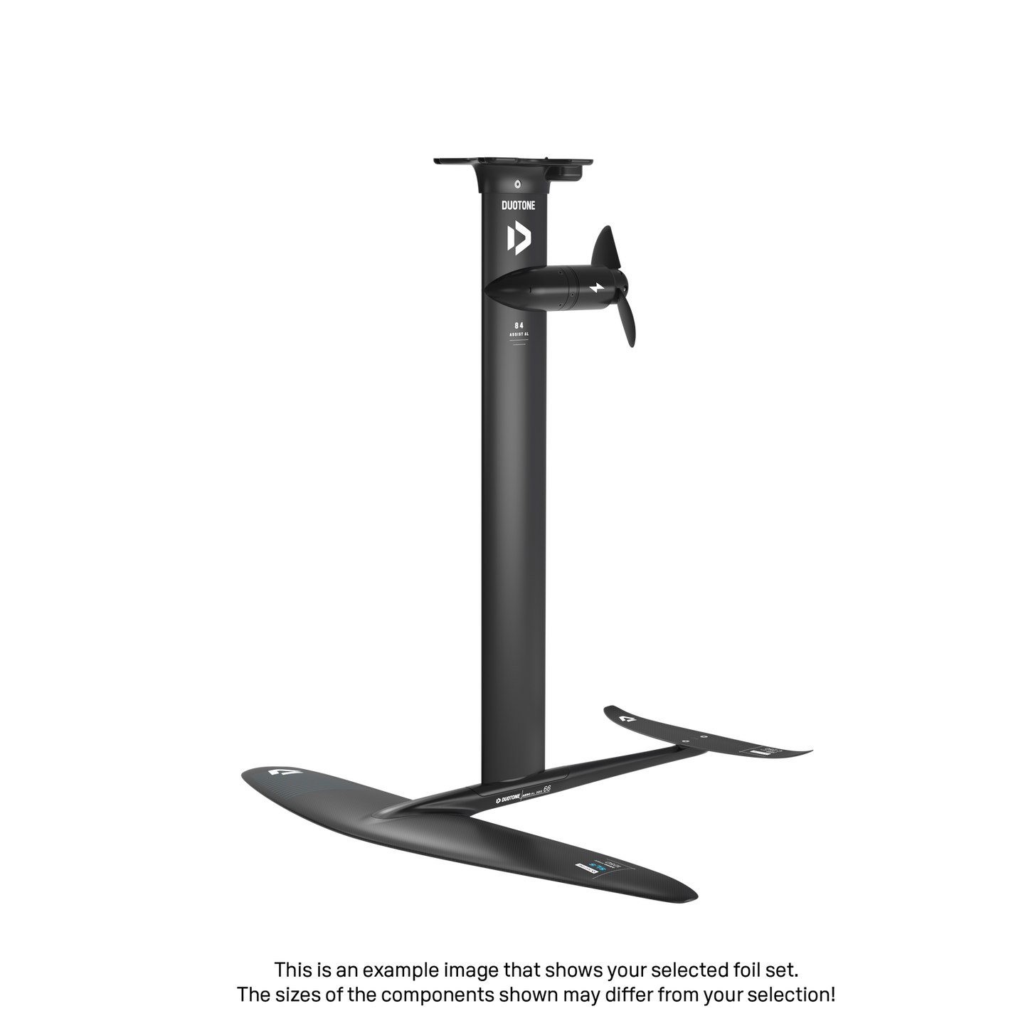 eMast AL Set 84 Fuselage Aero AL 3BS 66 Front Wing Aero Free SLS 1000 Back Wing Aero Stabilizer C 216 Adapter Fuselage - Duotone Onesize